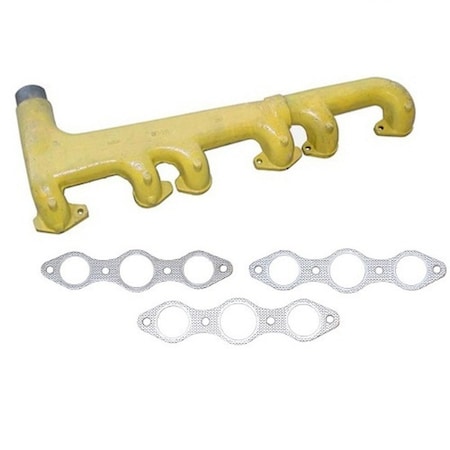 Aic Replacement Parts A24714 A24715 Diesel LP 2 Piece Exhaust Manifold w/ Gaskets Fits Case-IH 930 103 A247152PC-GSKTSET